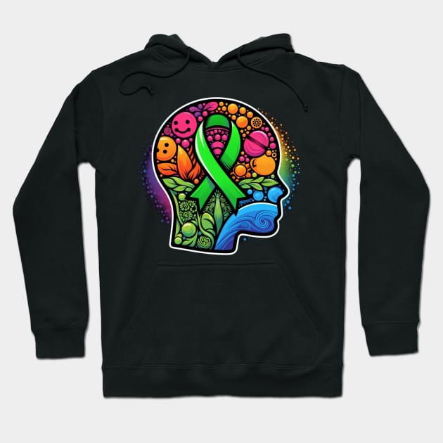 Empowerment & Healing: A Journey to Mental Wellness Hoodie by CP6Design